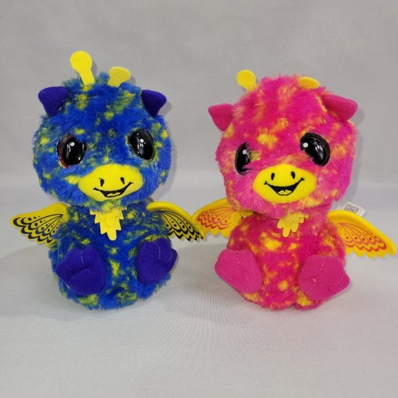 Hatchimals Giraven Set 2 Electronic Pet Tie Dye Plush Twin Pair - Picture 1 of 1